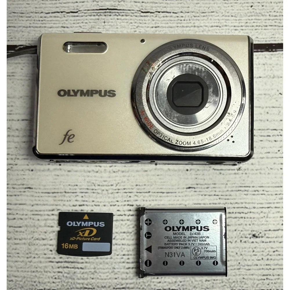 Olympus Digital Camera FE-4000‎ 12.0MP White Tested